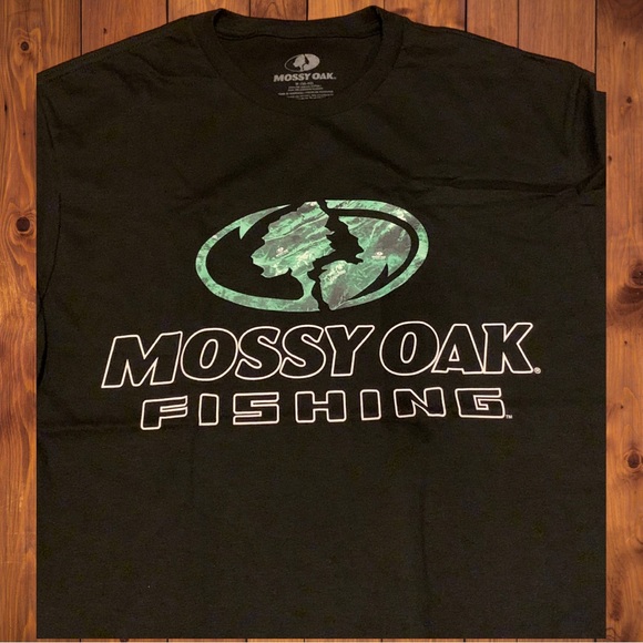 Mossy Oak Camo Brand Hunting Logo Shirt Real Tree Realtree American Patriotic - Picture 2 of 5